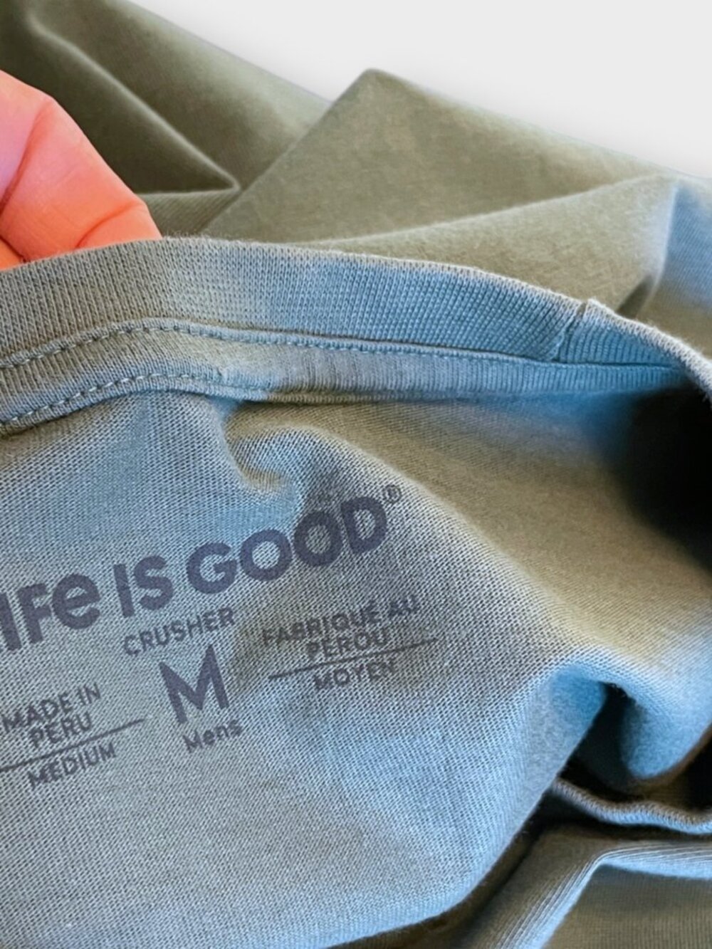 Life Is Good Men's Crusher Holiday T-shirt M Time for a Beer Green Long Sleeve - Picture 5 of 8